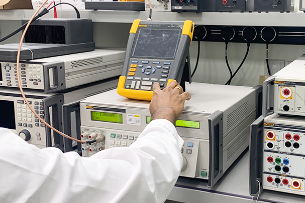 Oscilloscope calibration at the Unitest laboratory